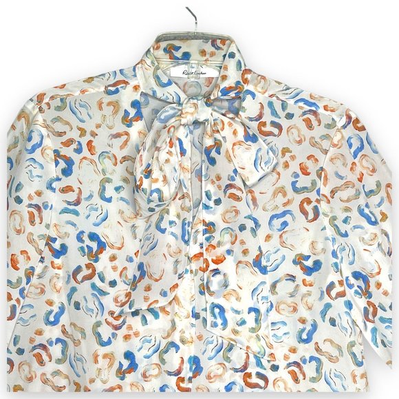 ROBERT GRAHAM BRENNA LEOPARD PRINTED SILK SHIRT DRESS M NWT RETAIL $398 - Picture 2 of 14